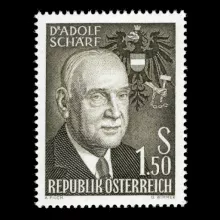 Michel 1075 - 70th birthday of the Federal President Dr. Adolf Schärf, mint