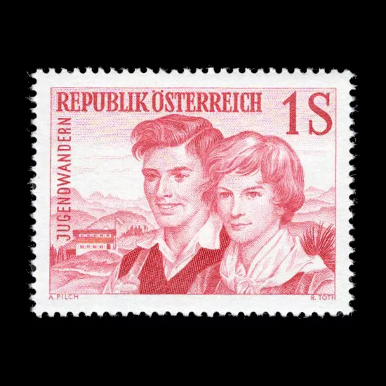 Michel 1076 - Youth hiking, mint