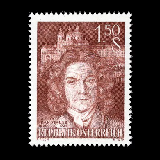 Michel 1079 - 300th birthday of Jakob Prandtauer, mint